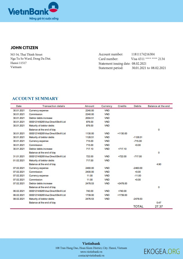 Banque Vietnamienne Vietin